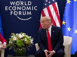 mit delegation der superlative?: trump nimmt an weltwirtschaftsforum in davos teil